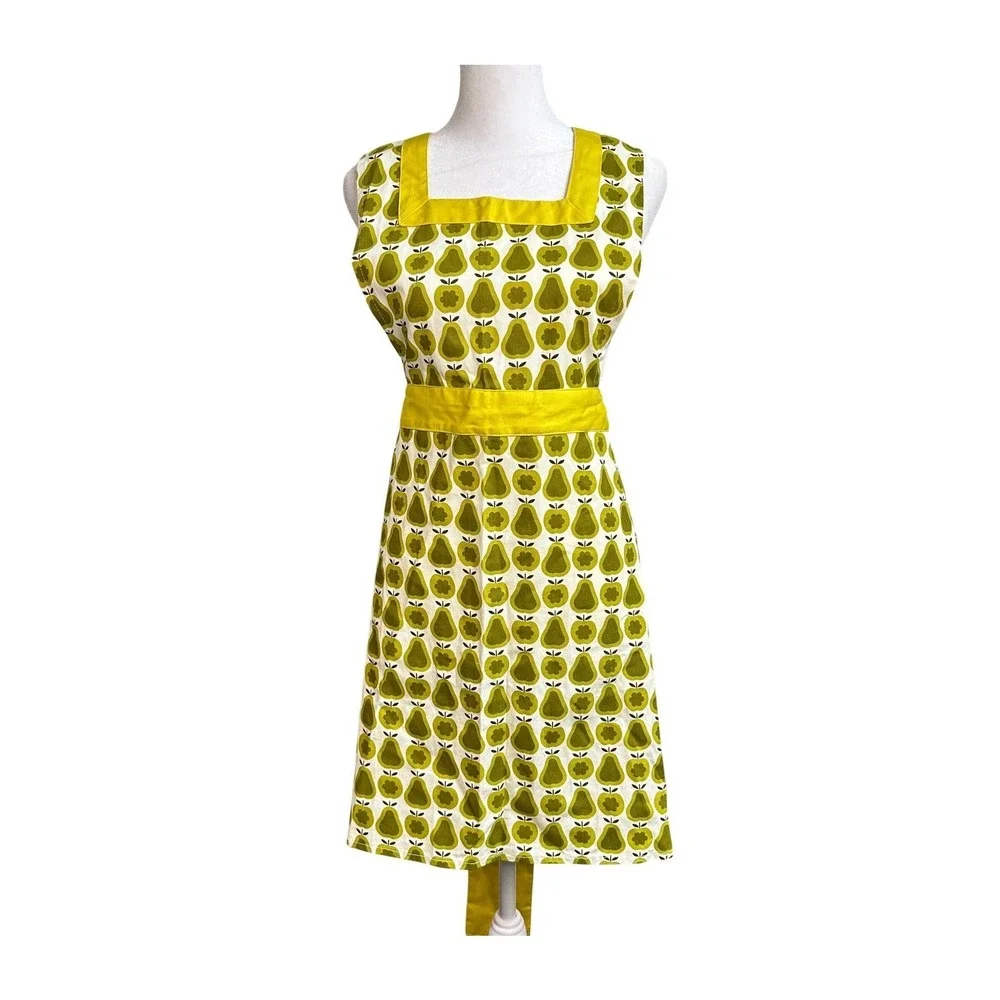 Orla‎ Kiely for Target 2009 Apron Apples Pears Retro Kitchen Cooking RARE